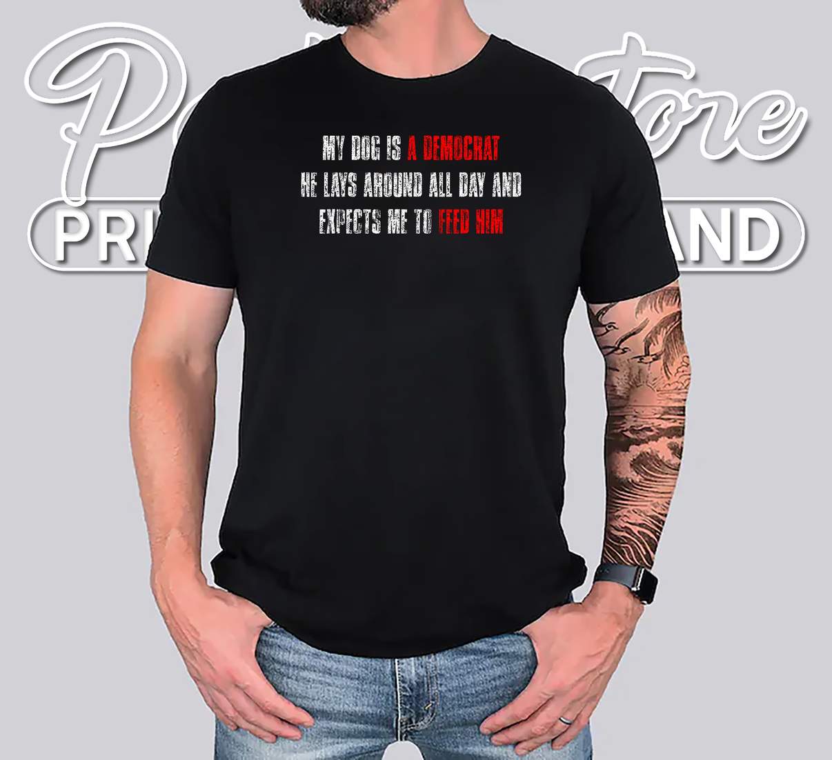My Dog Is Democrat T-Shirt Funny Quote Political Humor Pet Lover Mens Apparel My Dog Is Democrat T-Shirt Funny Quote Political Humor Pet Lover Mens Apparel