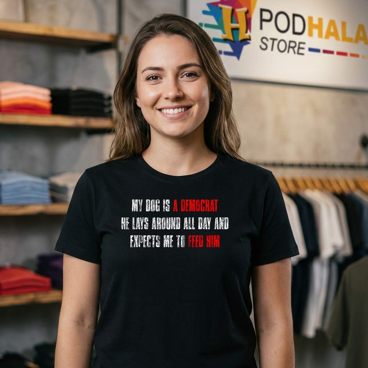 My Dog Is Democrat Tee Funny Quote Political Humor Pet Lover Mens Apparel My Dog Is Democrat Tee Funny Quote Political Humor Pet Lover Mens Apparel
