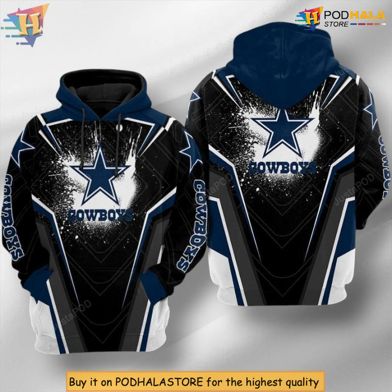 National Spirit Edition Dallas Cowboys All Over Print Hoodie 3D Zip Up