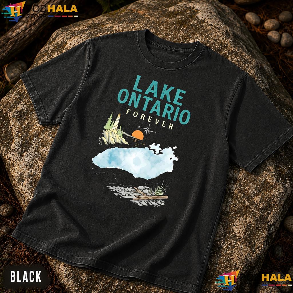 Nature Fan Lake Ontario Comfort Colors T-Shirt Forever Graphic Apparel