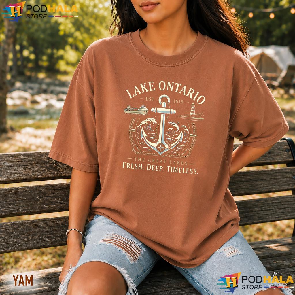 Nautical Adventure Lake Ontario Comfort Colors Tshirt Est 1615 Deep Nautical Adventure Lake Ontario Comfort Colors Tshirt Est 1615 Deep