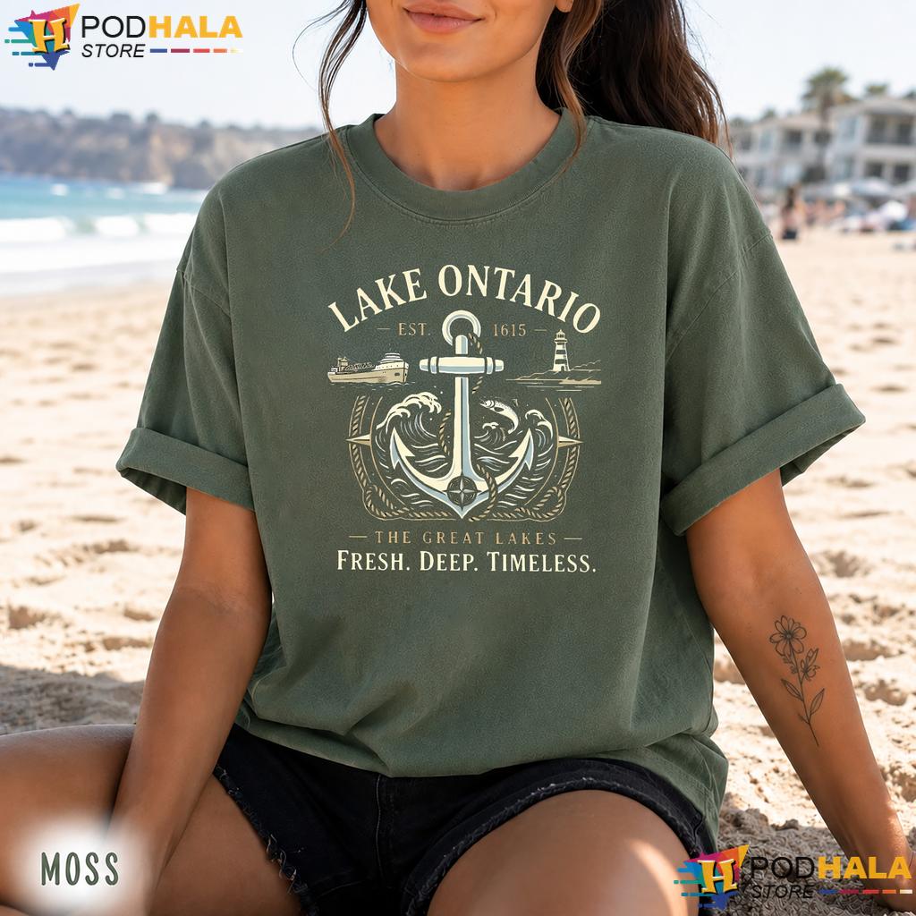 Nautical Adventure Lake Ontario Comfort Colors Tee Est 1615 Deep Nautical Adventure Lake Ontario Comfort Colors Tee Est 1615 Deep