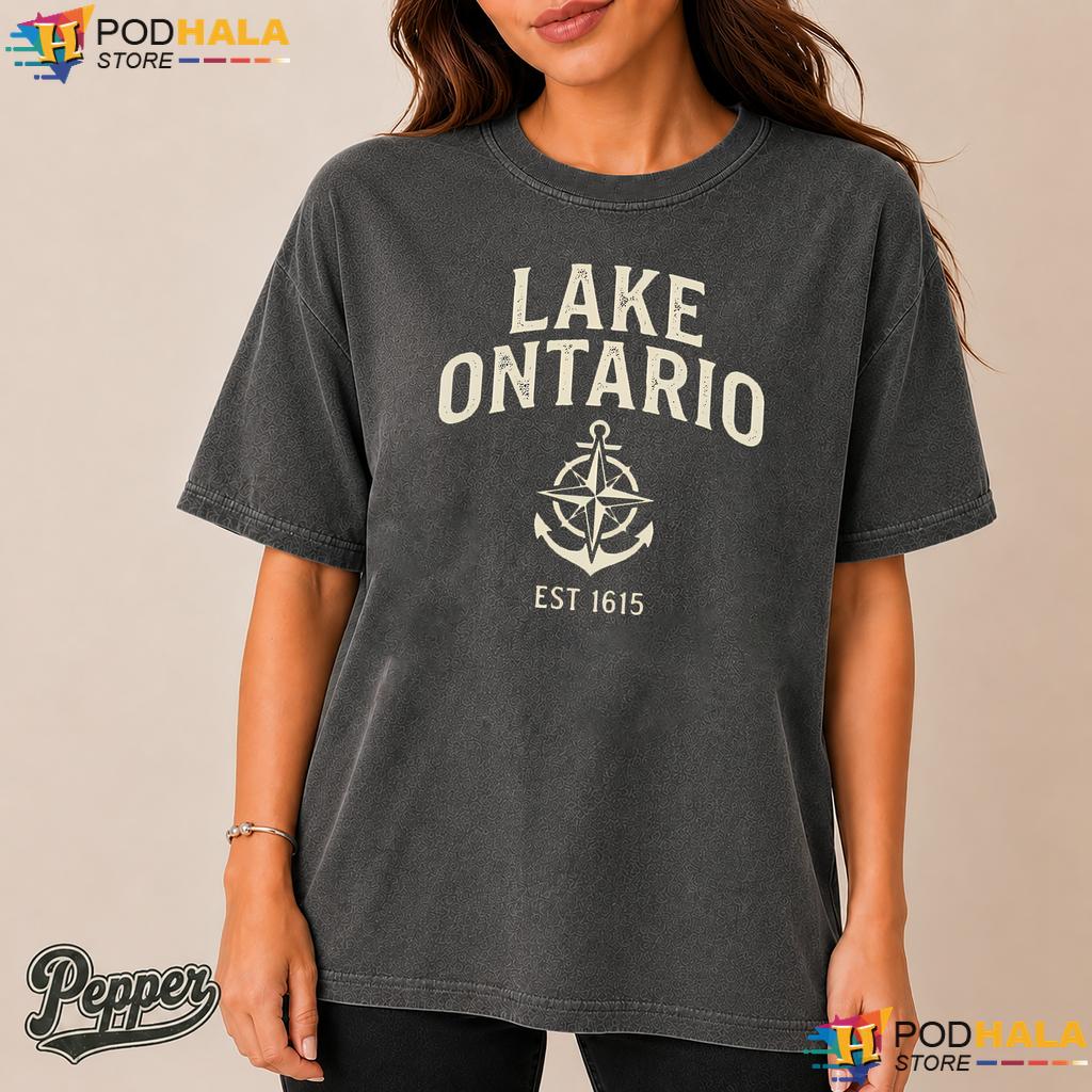 Nautical Anchor Lake Ontario Comfort Colors Shirt Classic Est 1615 Nautical Anchor Lake Ontario Comfort Colors Shirt Classic Est 1615