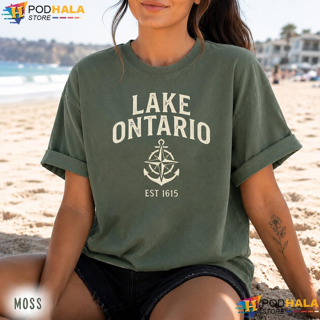 Nautical Anchor Lake Ontario Comfort Colors Tee Classic Est 1615 Nautical Anchor Lake Ontario Comfort Colors Tee Classic Est 1615