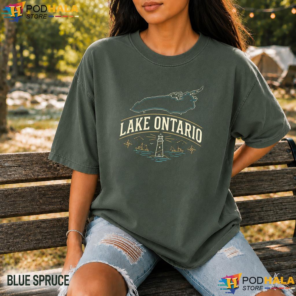 Nautical Lighthouse Lake Ontario Comfort Colors Shirt Adventure Top Nautical Lighthouse Lake Ontario Comfort Colors Shirt Adventure Top
