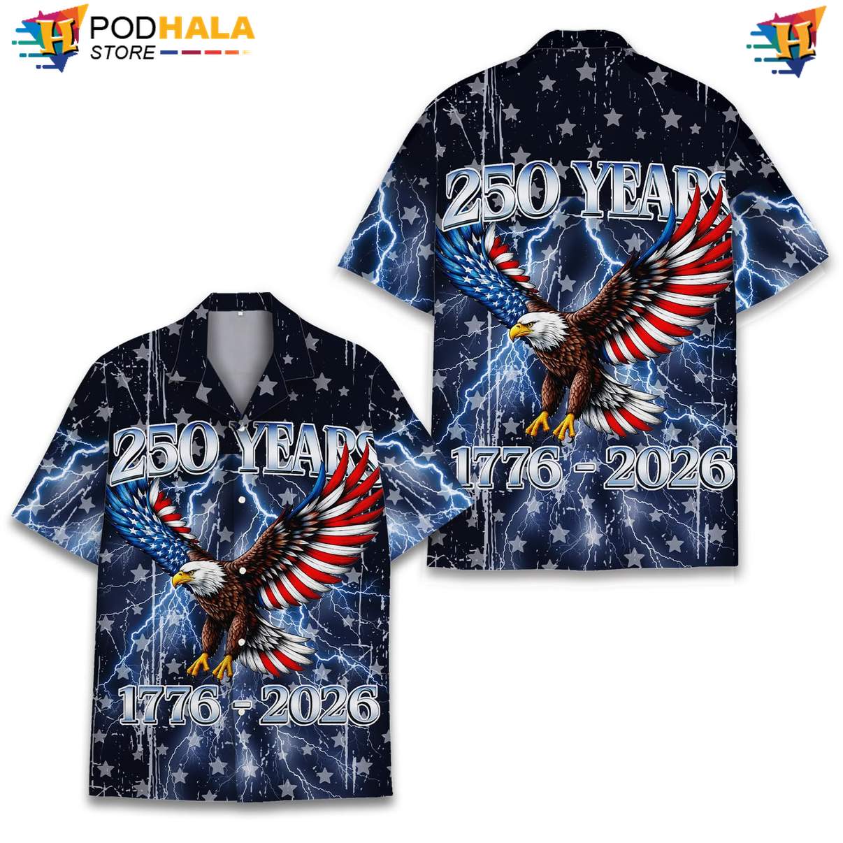 Navy Patriotic 250th Tropical Shirt Mens USA Flag Fourth Of July Beachwear Navy Patriotic 250th Tropical Shirt Mens USA Flag Fourth Of July Beachwear