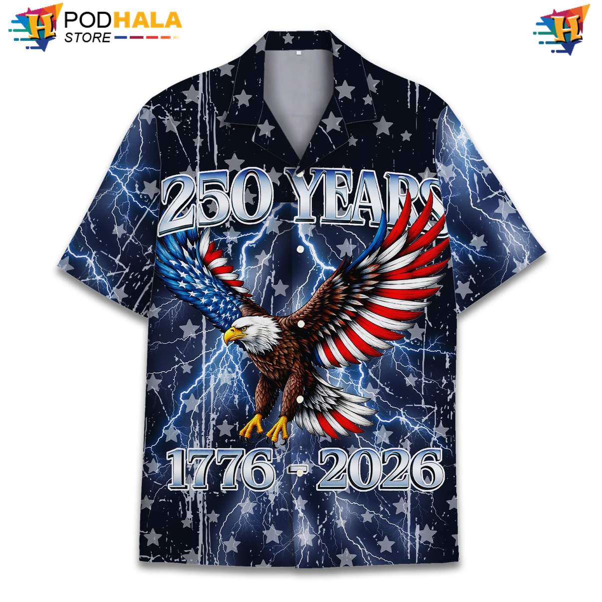 Navy Patriotic 250th Short-sleeve button-up shirt Mens USA Flag Fourth Of July Beachwear Navy Patriotic 250th Short-sleeve button-up shirt Mens USA Flag Fourth Of July Beachwear