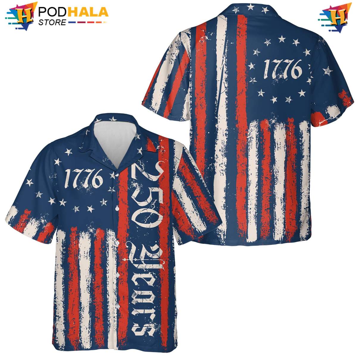 Navy USA 250th Anniversary Tropical Shirt Mens Patriotic Fourth Of July Navy USA 250th Anniversary Tropical Shirt Mens Patriotic Fourth Of July