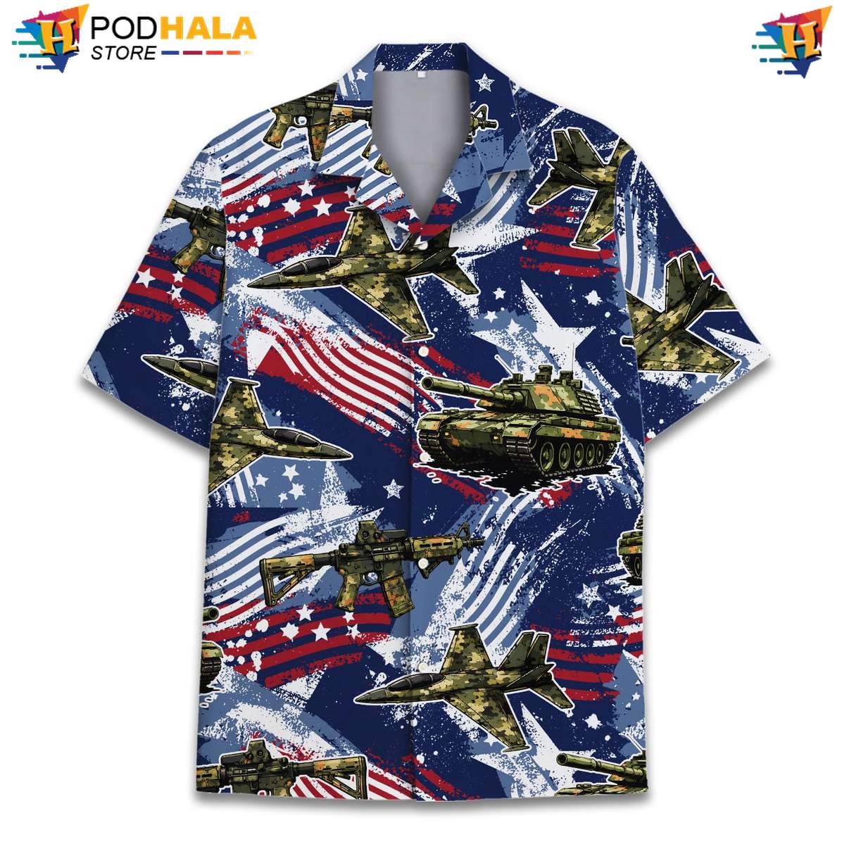 Navy USA Flag Aircraft Short-sleeve button-up shirt Mens Patriotic Fourth Of July Gear Top Navy USA Flag Aircraft Short-sleeve button-up shirt Mens Patriotic Fourth Of July Gear Top