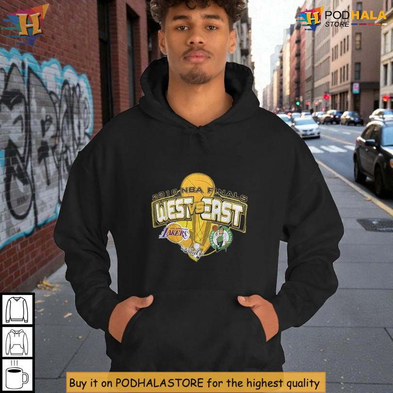 NBA Finals 2010 Rivalry Vintage Fan Tee Built Around West East Celtic Lakers Shirt