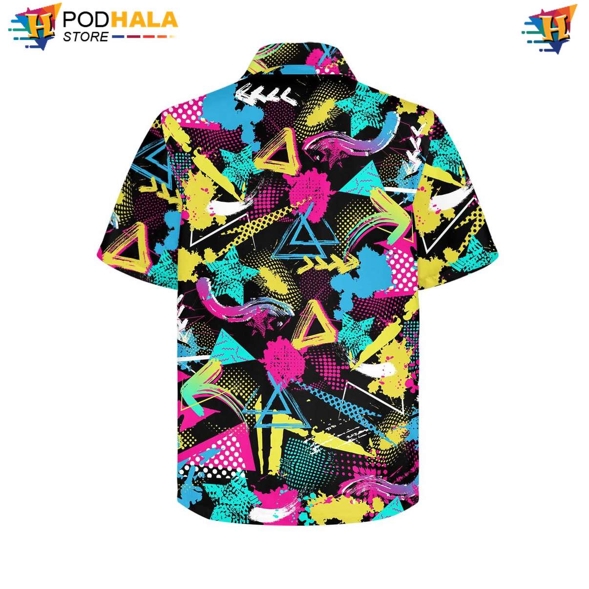 Neon 80s Retro Tropical Shirt Mens Funny Summer Beach Party Festival Outfit Neon 80s Retro Tropical Shirt Mens Funny Summer Beach Party Festival Outfit
