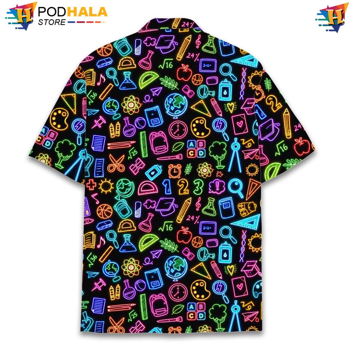 Neon School Fire Tropical Shirt Mens Graphic Weekend Beach Festival Apparel Neon School Fire Tropical Shirt Mens Graphic Weekend Beach Festival Apparel