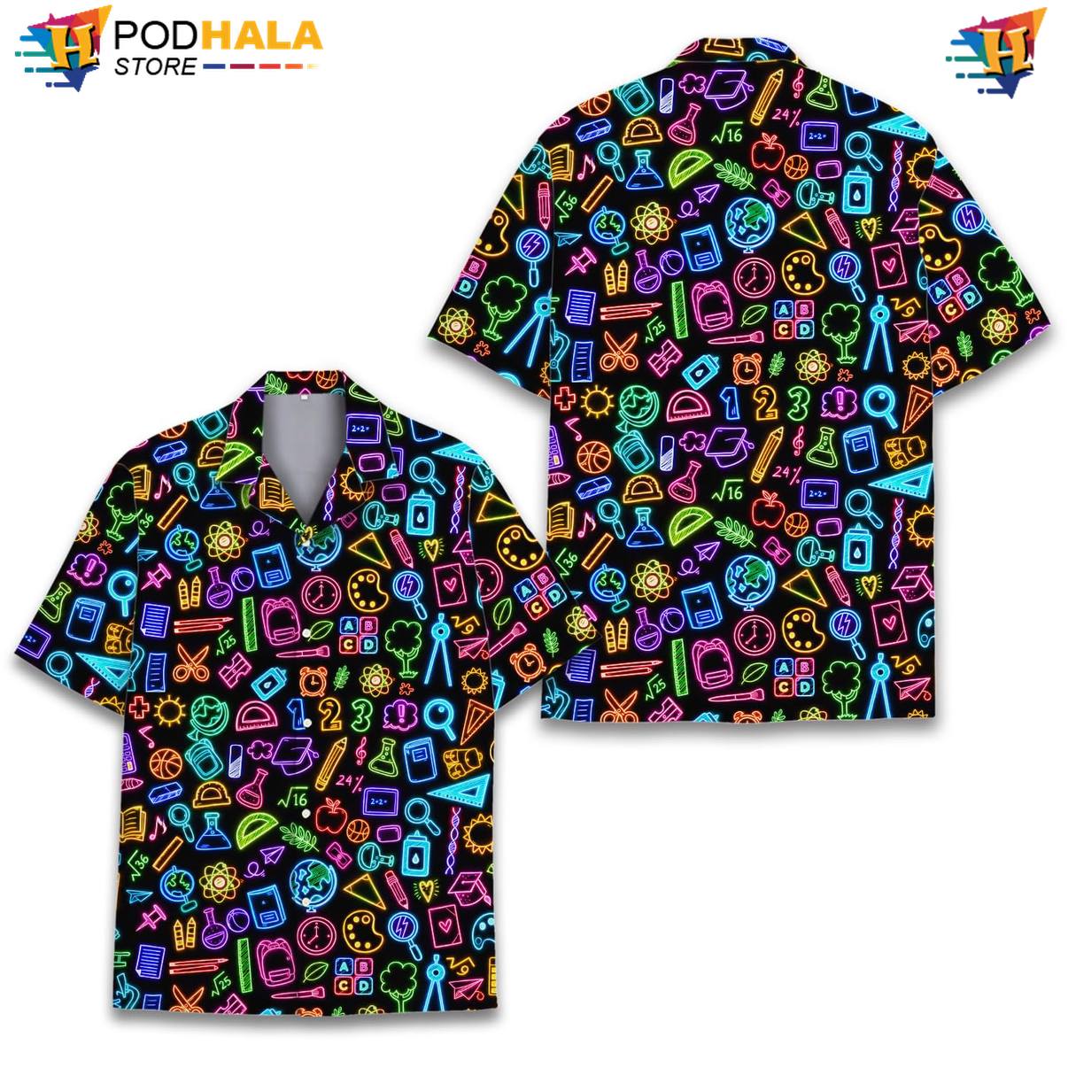 Neon School Fire Short-sleeve button-up shirt Mens Graphic Weekend Beach Festival Apparel Neon School Fire Short-sleeve button-up shirt Mens Graphic Weekend Beach Festival Apparel