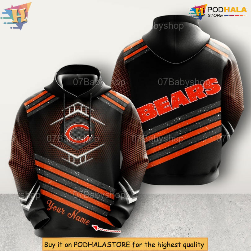 NFL Football Energy Chicago Bears Football Hoodie Sport Graphic Style