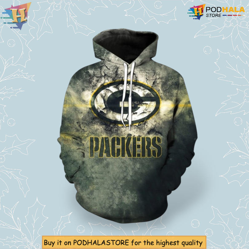 NFL Green Bay Packers Hoodie 3D All Over Print Football Apparel for Fans