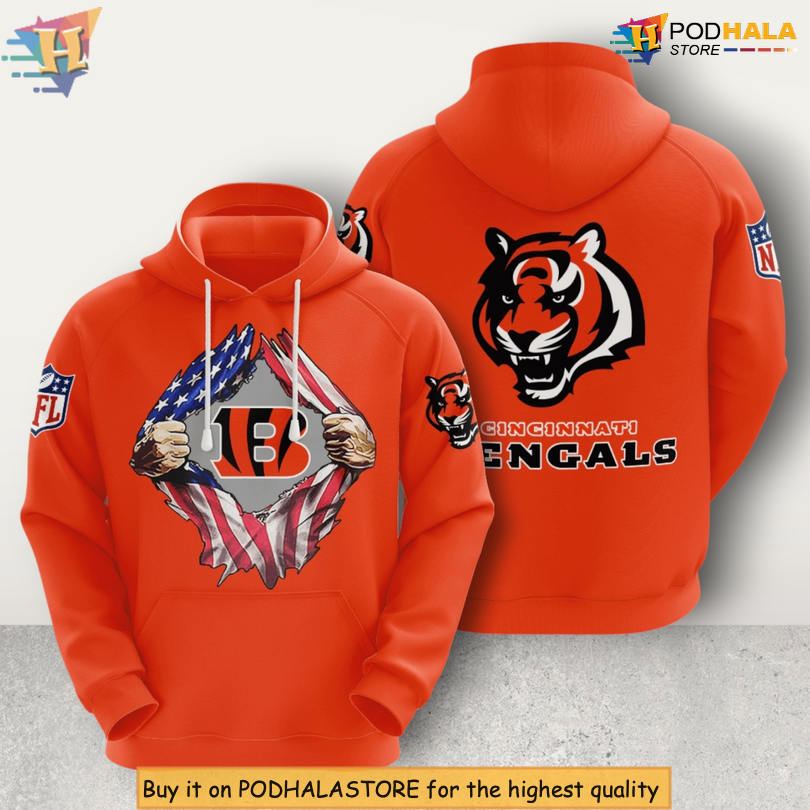 NFL Player Fan Gear Cincinnati Bengals Holiday Hoodie 3D All Over Print