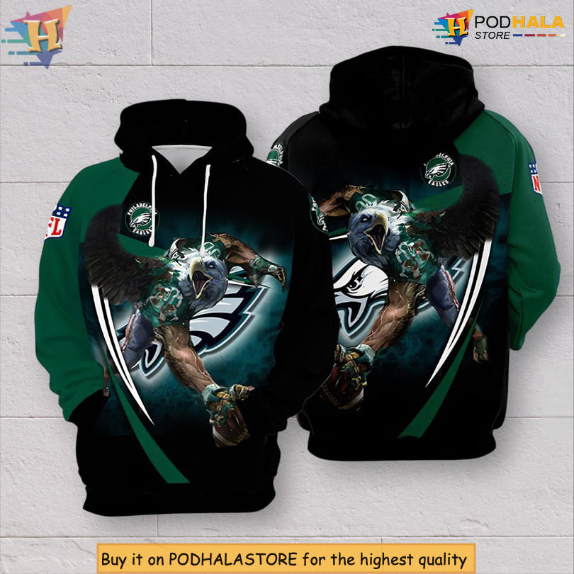 NFL Team All Over Print Philadelphia Eagles Mens Hoodies Zip Up Design NFL Team All Over Print Philadelphia Eagles Mens Hoodies Zip Up Design