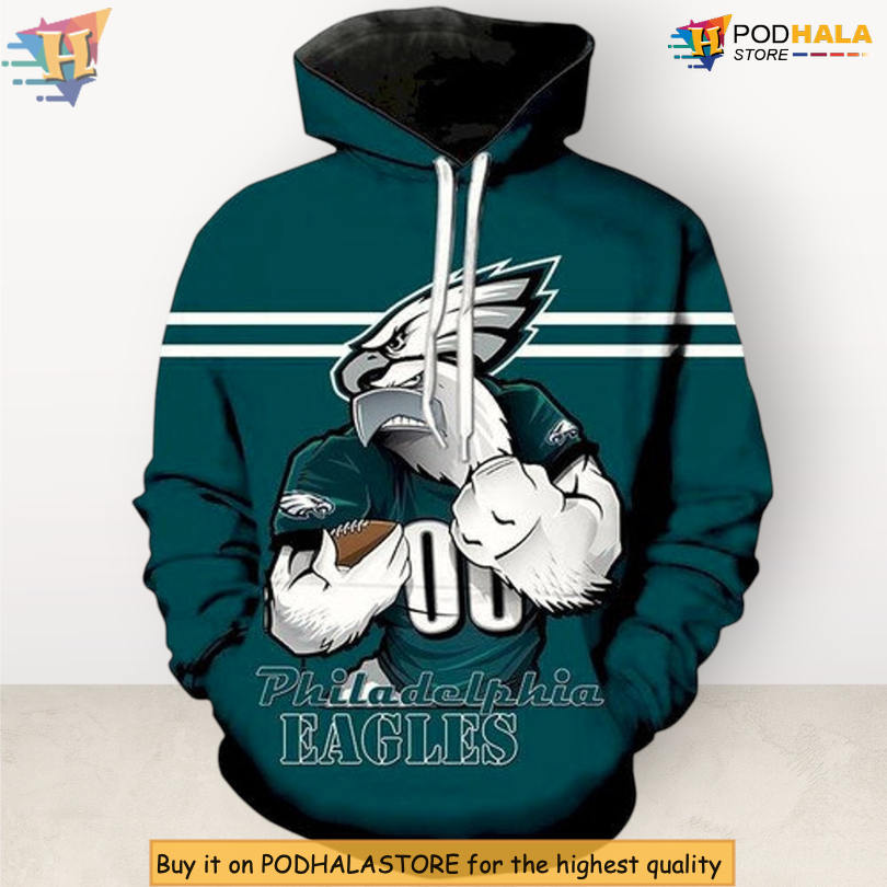 NFL Team Edition Philadelphia Eagles All Over Print Hoodie Custom 3D NFL Team Edition Philadelphia Eagles All Over Print Hoodie Custom 3D