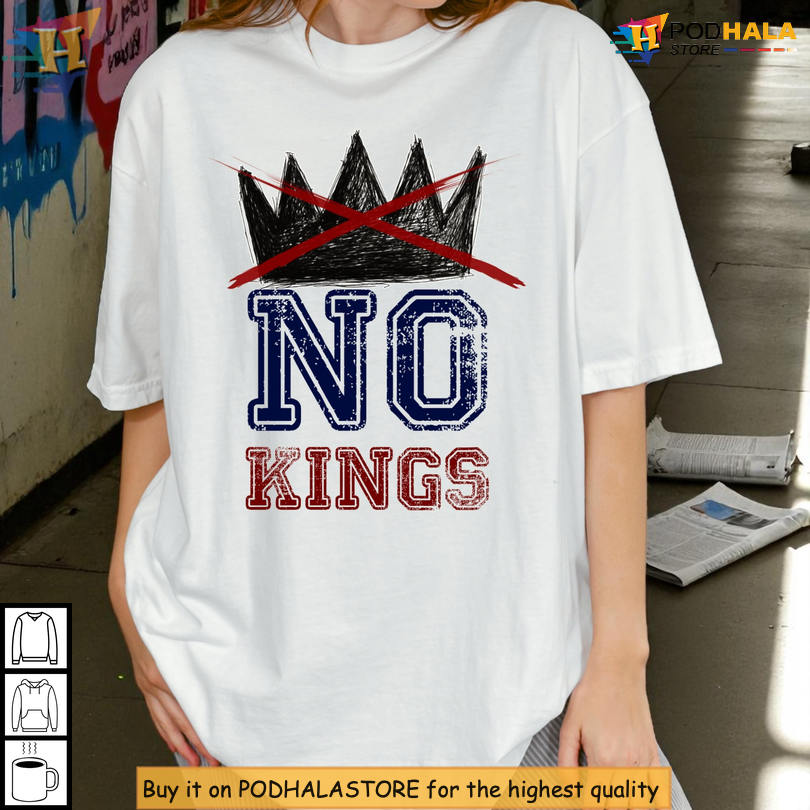 No Kings 2025 Shirt Democracy Equality Freedom Political Protest Tee No Monarchy Design