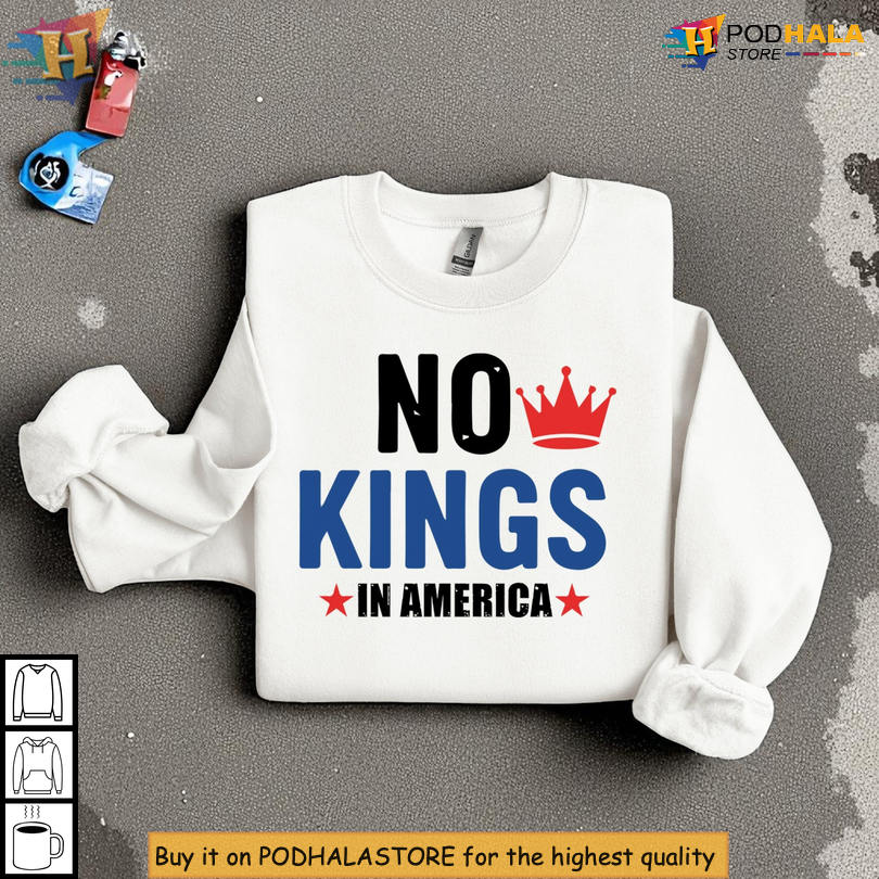 No Kings Anti Trump Shirt Democracy Sweatshirt No Kings In America Hoodie Resist Rule