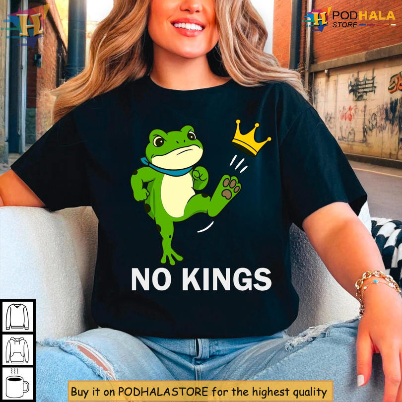 No Kings Democracy Shirt Portland Frog Protest Graphic Tee, Unisex Liberty Wear