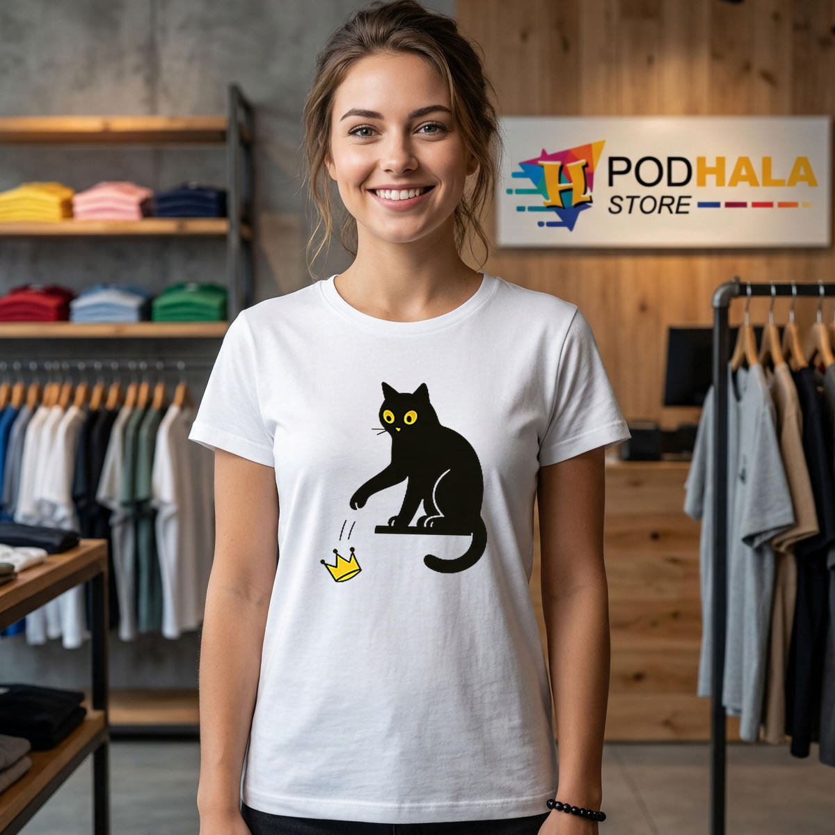 No Kings In America Cat Shirt 2026 Funny Political Lady Humor Graphic Fan Gear