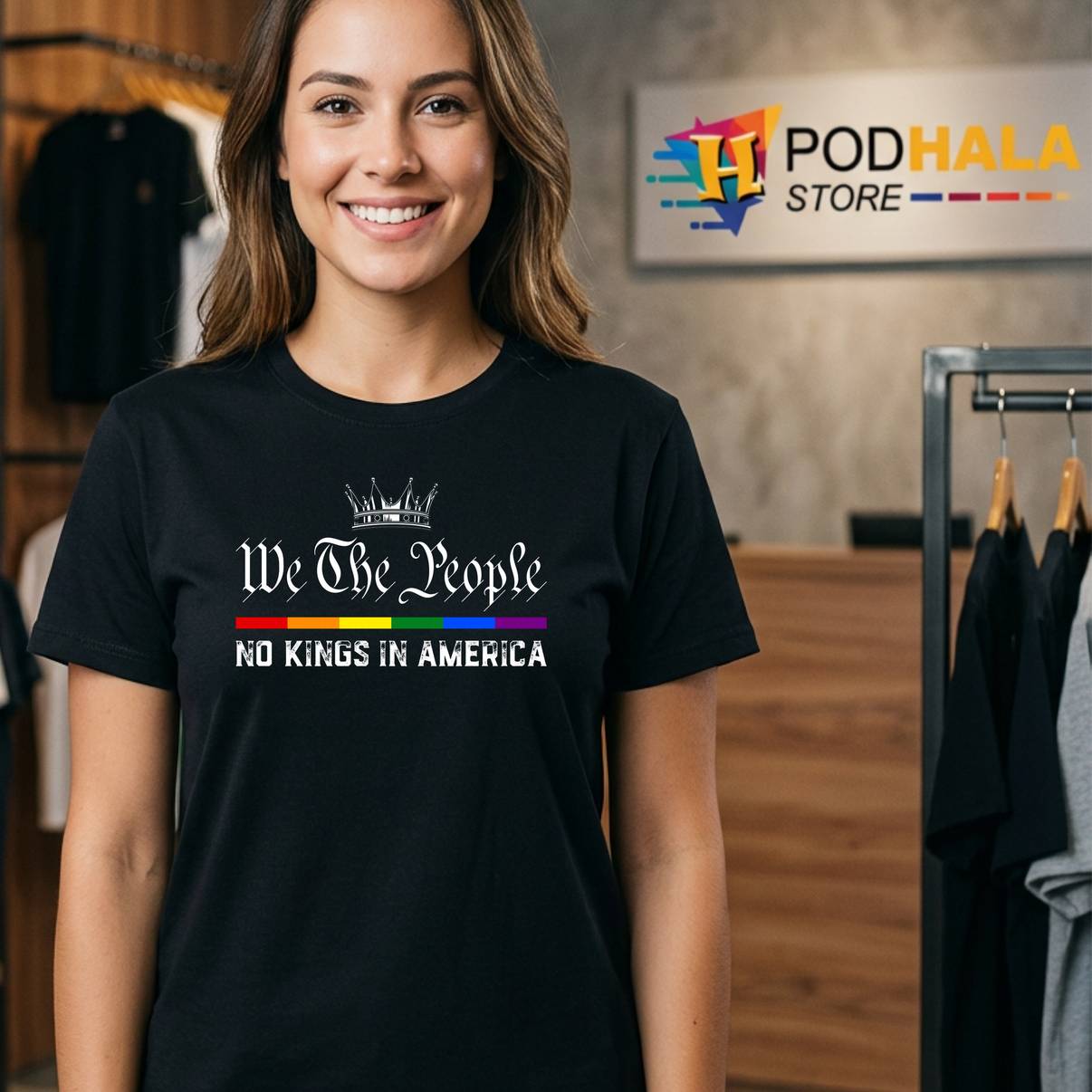 No Kings In America We The People Tee Political Graphic Apparel Mens No Kings In America We The People Tee Political Graphic Apparel Mens