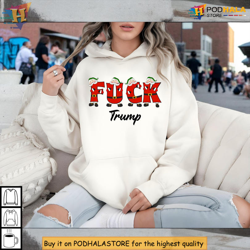 No Kings Protest Shirt FDT Anti Fuck Trump Christmas Parody Tee Funny Political Holiday Gift