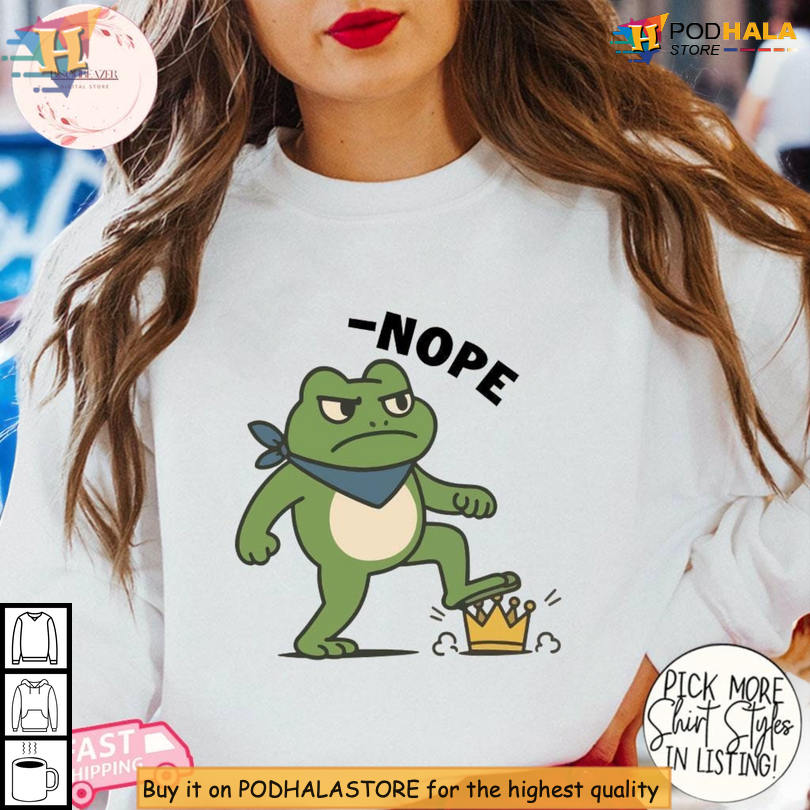No Kings Shirt Frogs Against Fascism Design Portland Protest Political Awareness Tee