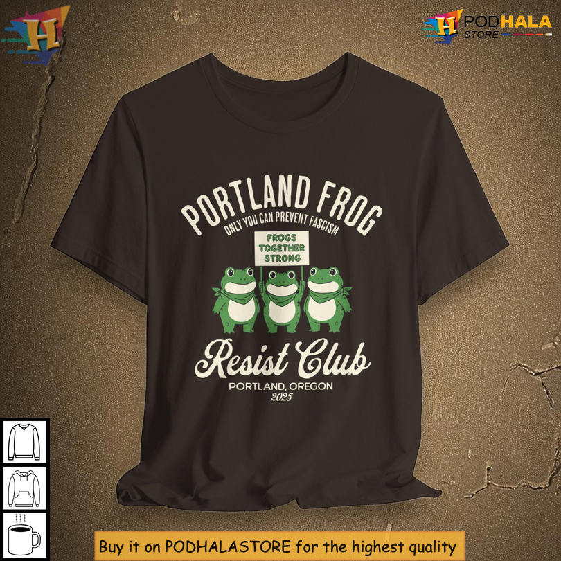 No Kings Shirt Portland Frog Protest Progressive Resist Club Unisex Graphic Tee