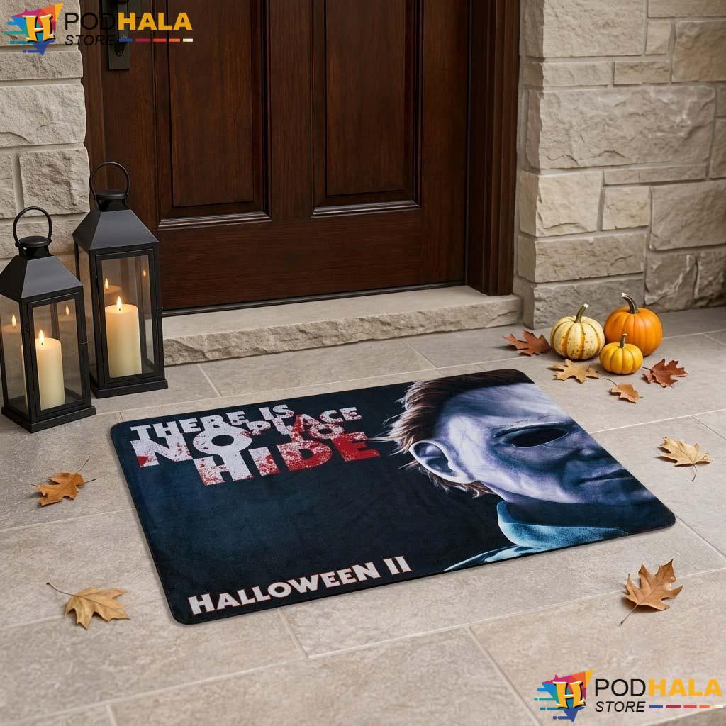 No Place To Hide Doormat Halloween Horror Movie Fan Welcome Entrance Rug - View 1 No Place To Hide Doormat Halloween Horror Movie Fan Welcome Entrance Rug - View 1
