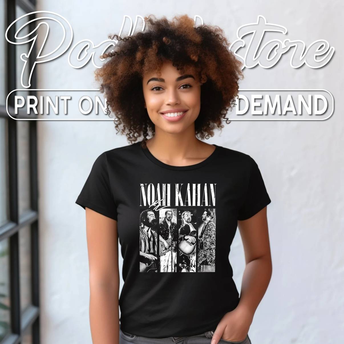 Noah Kahan Album Era 2026 Fan Shirt Indie Folk Singer Collage Graphic For Womens