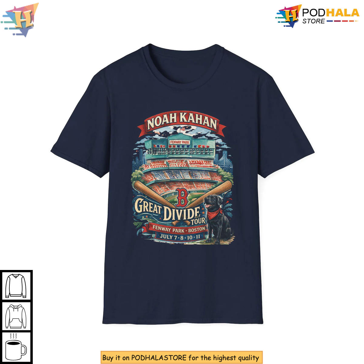 Noah Kahan Great Divide Tour 2026 Boston Concert T-Shirt Gift For Folk Fan