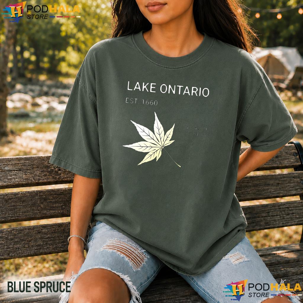 Nostalgic Maple Lake Ontario Comfort Colors Shirt Est 1660 Graphic Tee Nostalgic Maple Lake Ontario Comfort Colors Shirt Est 1660 Graphic Tee