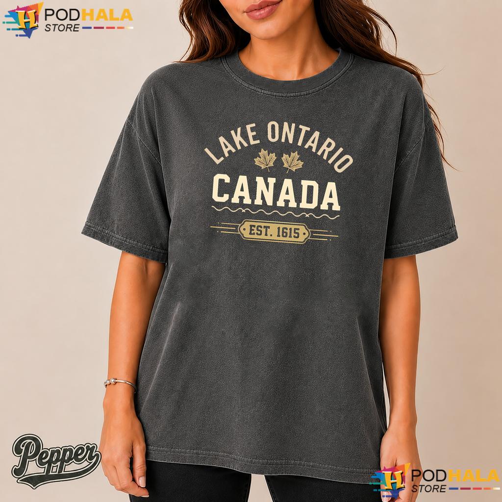 Nostalgic Nature Lake Ontario Comfort Colors Tshirt Canada Est 1615 Nostalgic Nature Lake Ontario Comfort Colors Tshirt Canada Est 1615