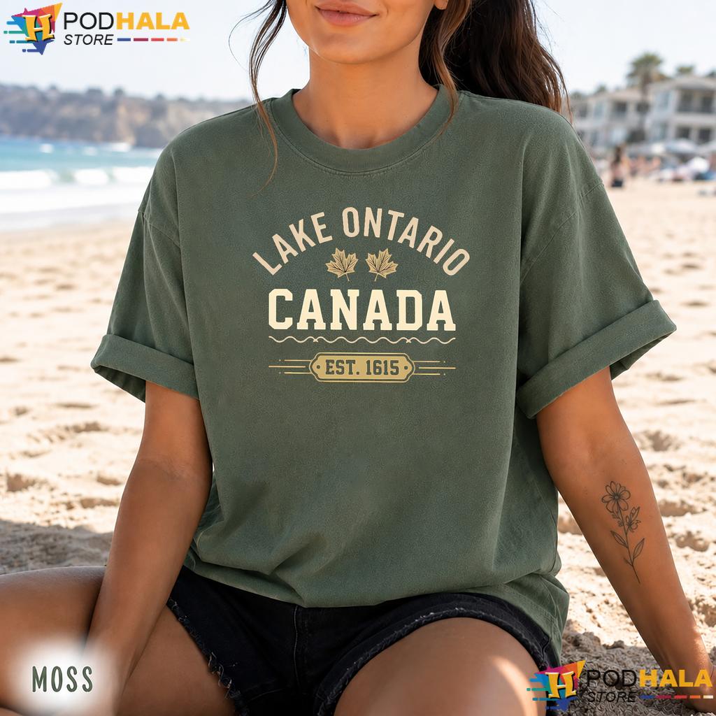 Nostalgic Nature Lake Ontario Comfort Colors Tee Canada Est 1615 Nostalgic Nature Lake Ontario Comfort Colors Tee Canada Est 1615