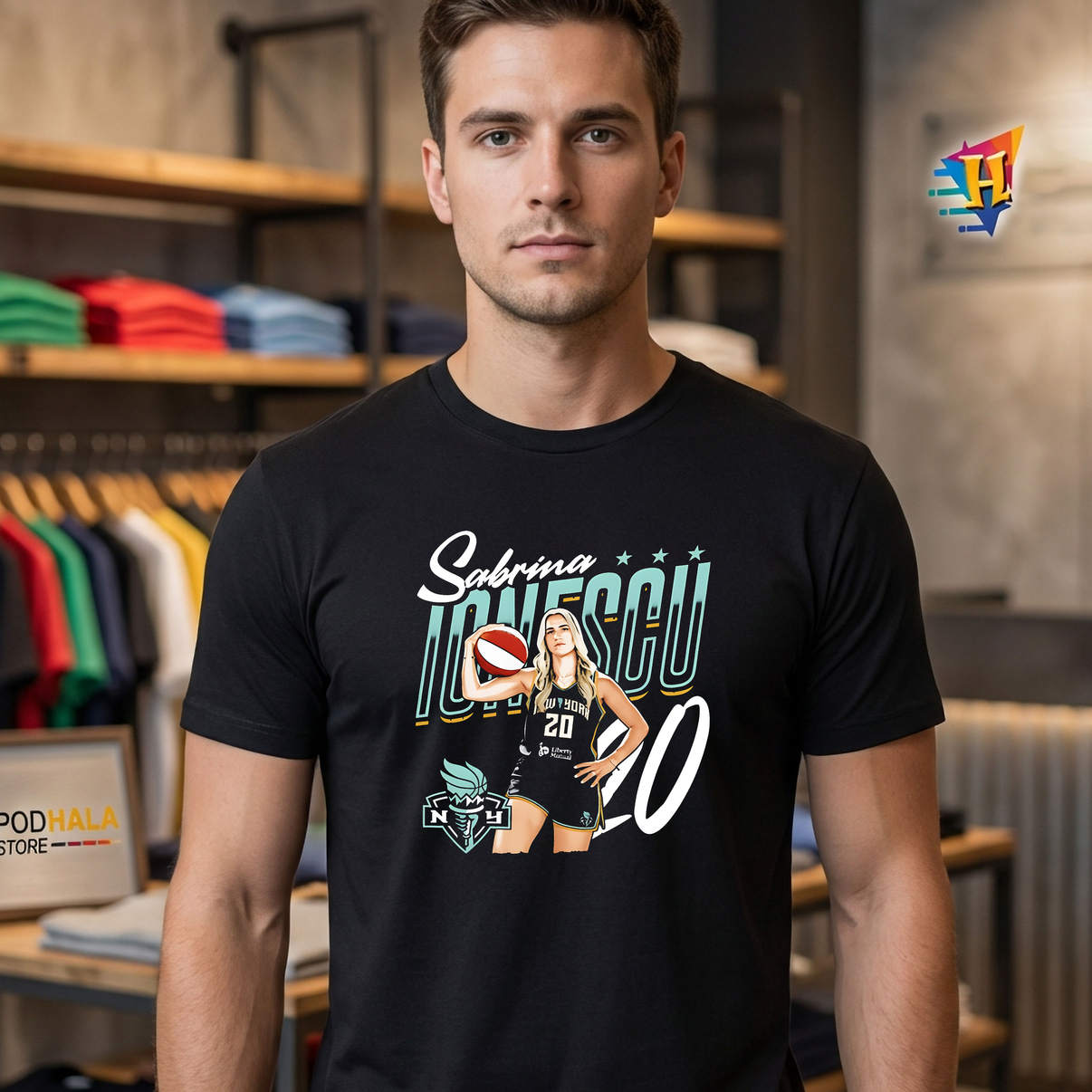 Number 20 Sabrina Ionescu New York Liberty Shirt 2026 Basketball Fan Apparel