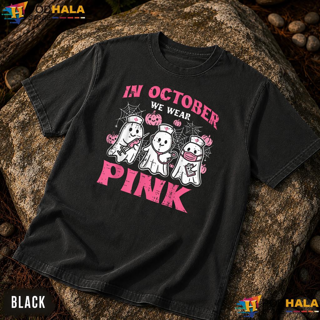 Nurse October Wear Pink Comfort Colors Tee Breast Cancer Women