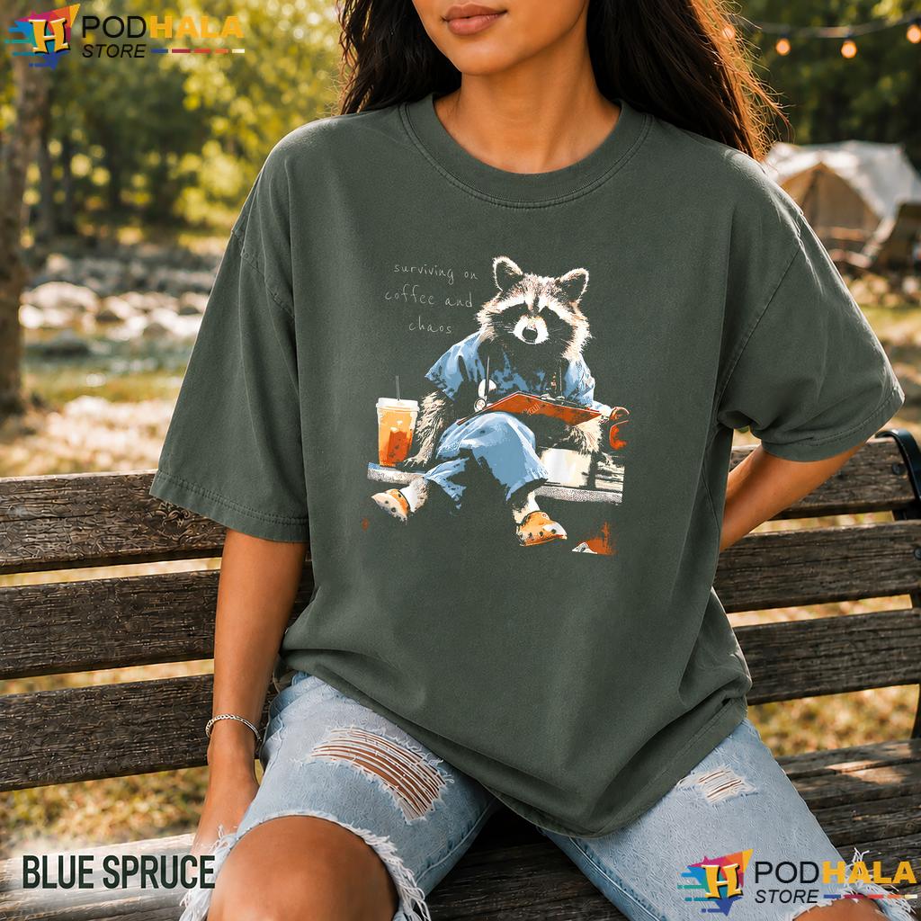Nurse Raccoon RN Life Comfort Colors Shirt Funny Medical Healthcare Top Nurse Raccoon RN Life Comfort Colors Shirt Funny Medical Healthcare Top