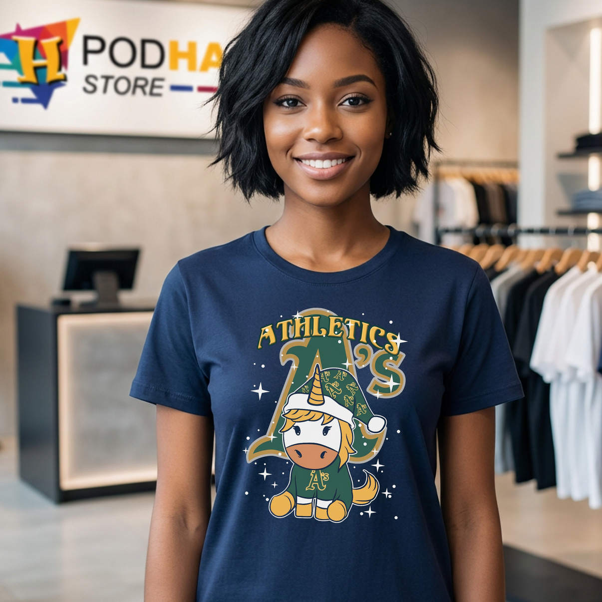 Oakland Athletics Unicorn T-Shirt Cute Baseball Sports Fan Graphic For Womens Oakland Athletics Unicorn T-Shirt Cute Baseball Sports Fan Graphic For Womens