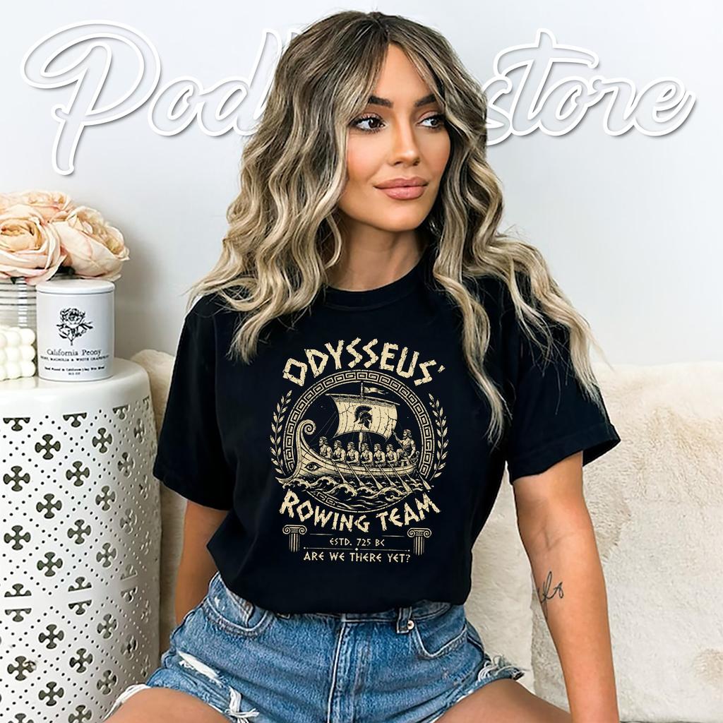 Odyssey Odysseus Costume Tshirt Rowing Team Funny Greek Mythology Graphic Tee Odyssey Odysseus Costume Tshirt Rowing Team Funny Greek Mythology Graphic Tee