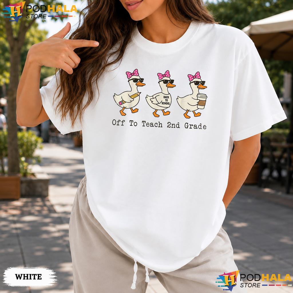 Off To Teach 2nd Grade Comfort Colors Tshirt Funny Goose Teacher School Top Off To Teach 2nd Grade Comfort Colors Tshirt Funny Goose Teacher School Top