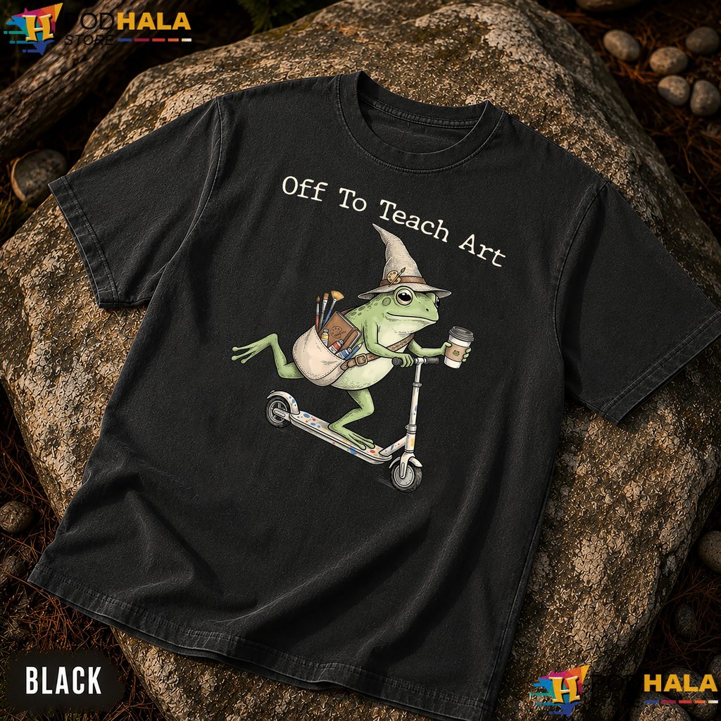 Off To Teach Art Frog Comfort Colors Shirt Funny Back To School Apparel Off To Teach Art Frog Comfort Colors Shirt Funny Back To School Apparel
