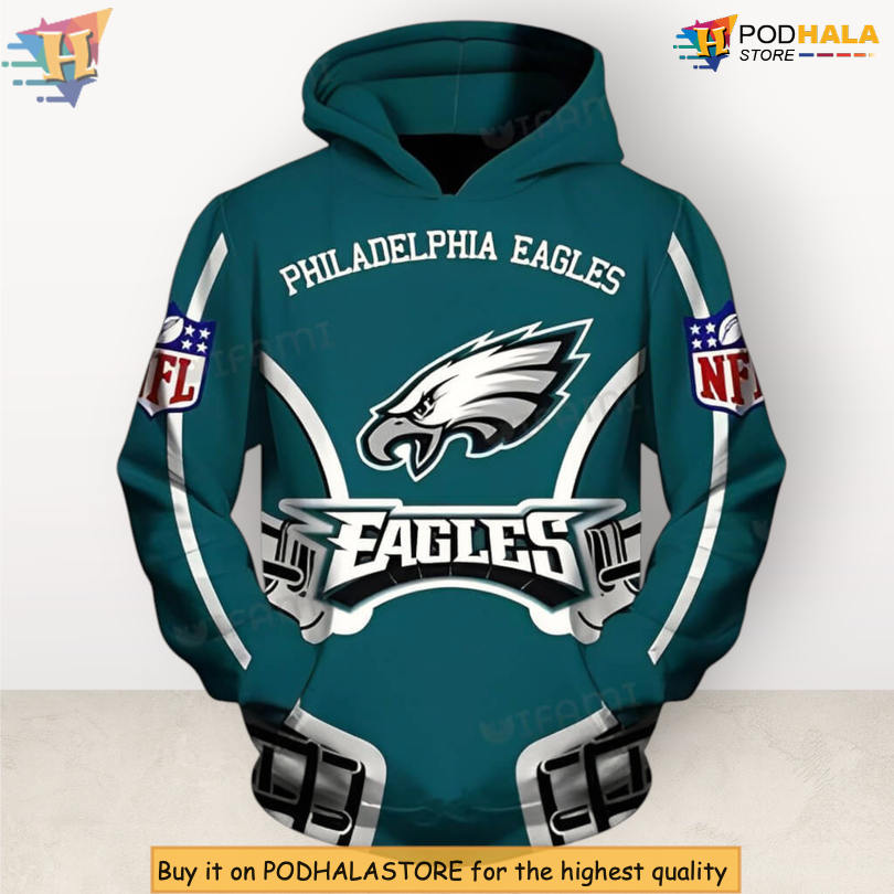 Official Team Logo Design Youth Philadelphia Eagles Hoodie 3D Gift Official Team Logo Design Youth Philadelphia Eagles Hoodie 3D Gift
