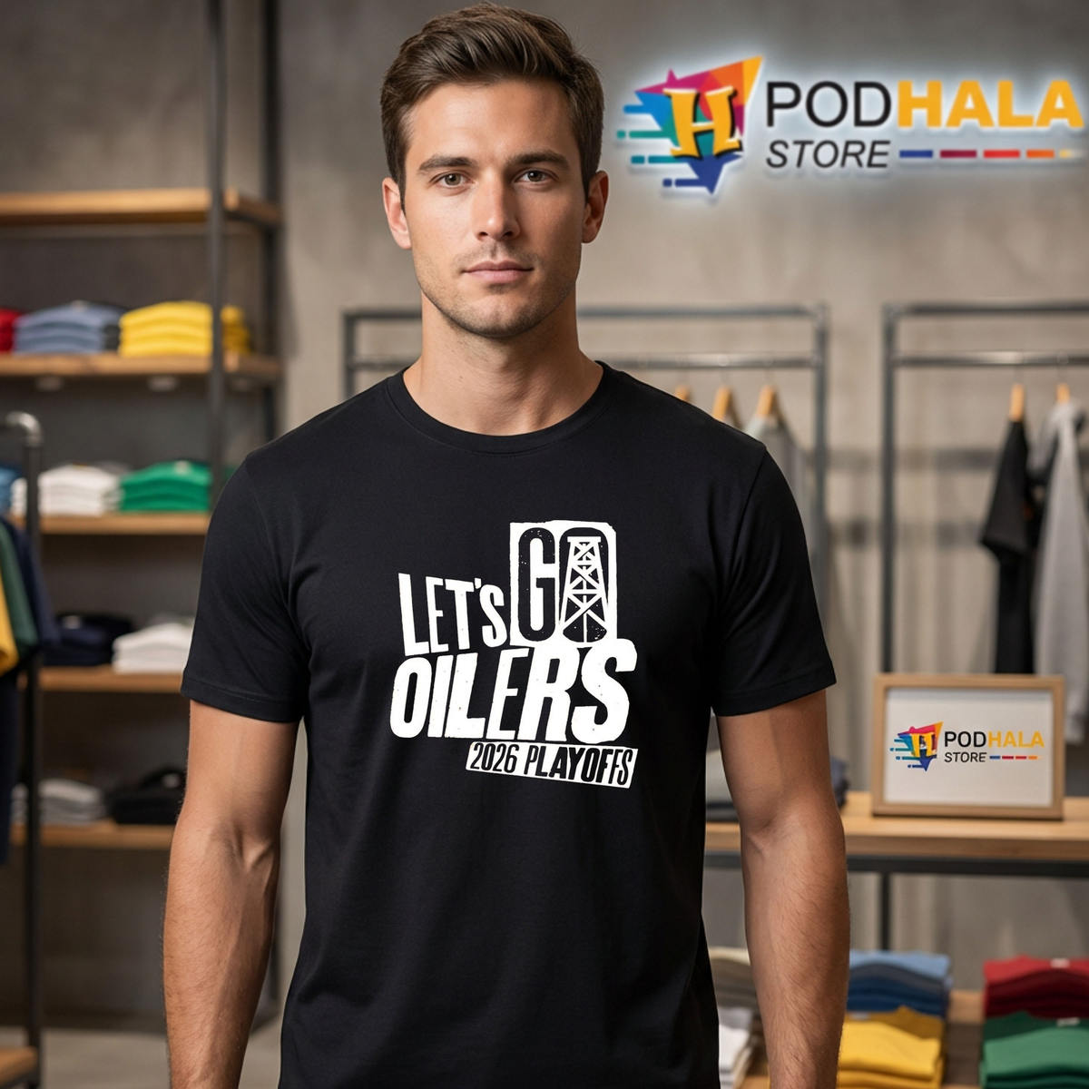 Oilers 2026 Stanley Cup Playoffs Shirt Lets Go Hockey Fan Championship Gear