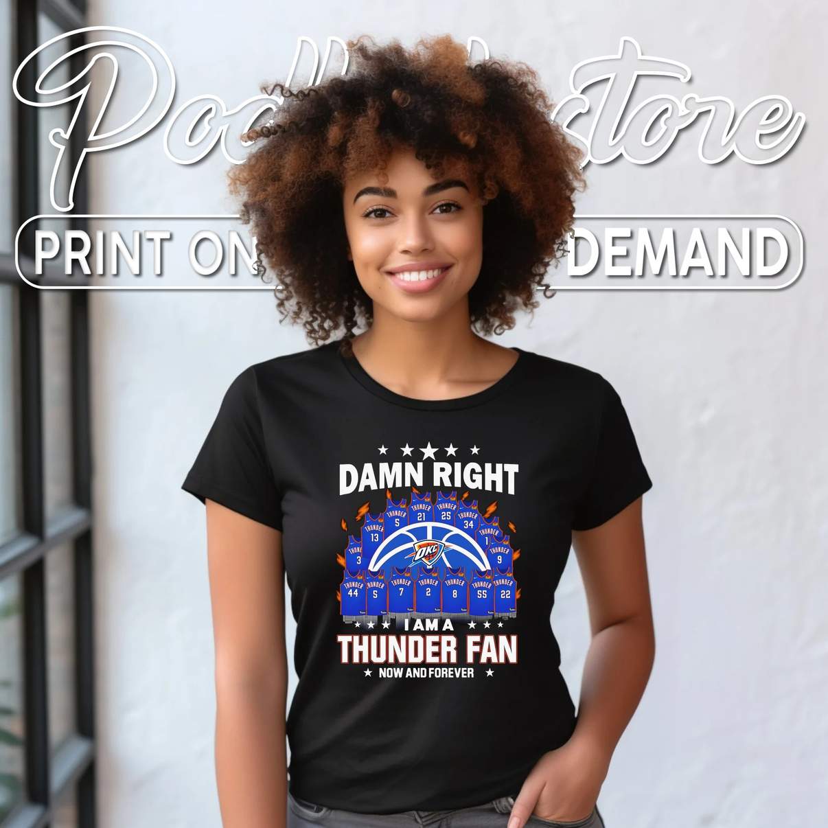 Oklahoma City Thunder Fan Shirt Damn Right Now And Forever Basketball Men