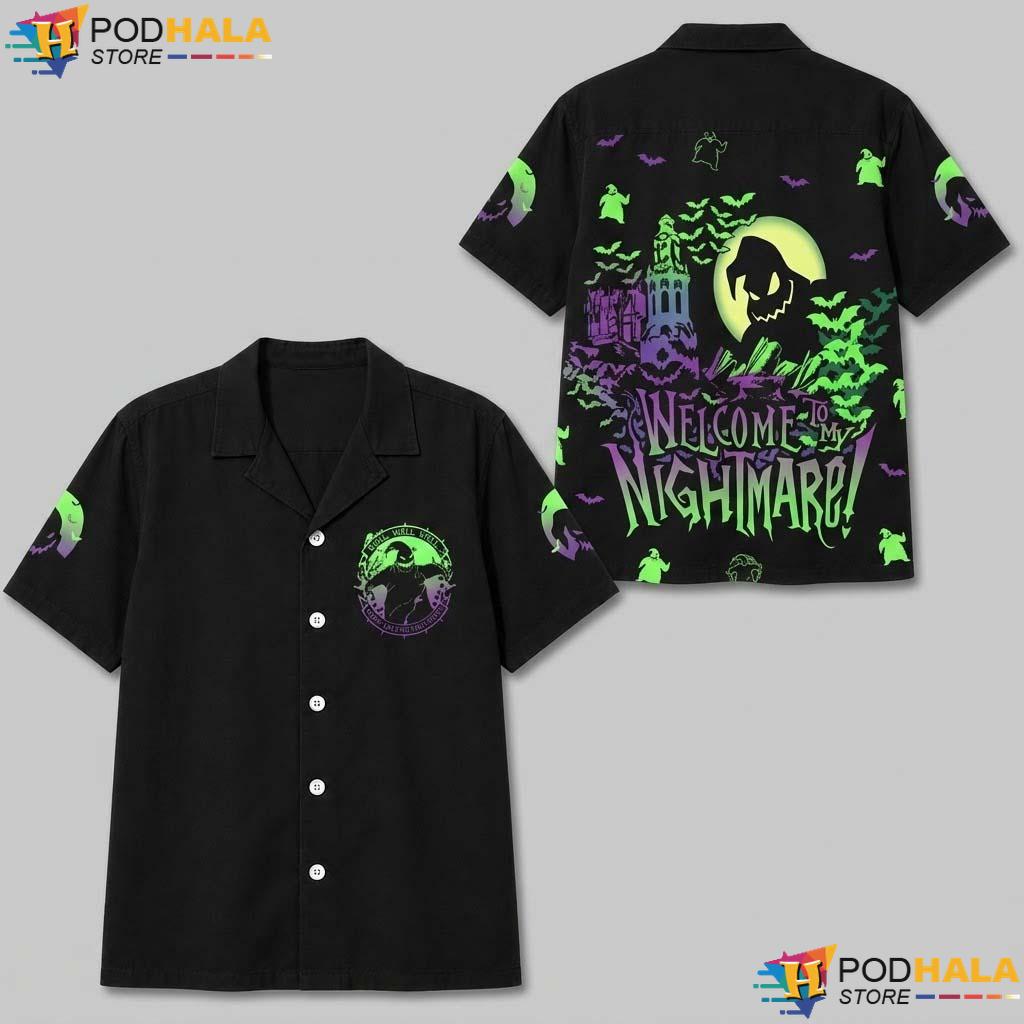 Oogie Boogie Halloween Hawaiian Shirt Jack Sally Nightmare Outfit