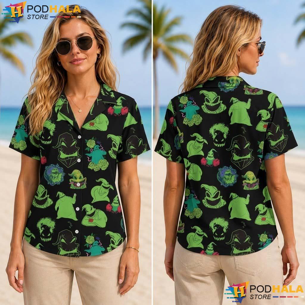Oogie Nightmare Halloween Tropical Shirt Pumpkin Spooky Vacation Aloha Oogie Nightmare Halloween Tropical Shirt Pumpkin Spooky Vacation Aloha
