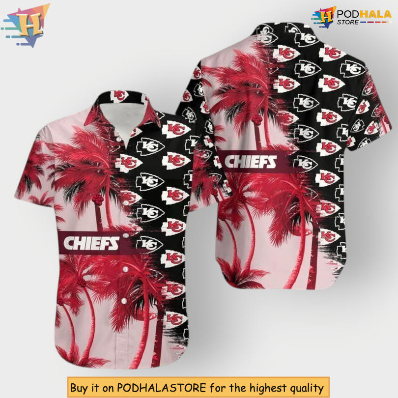 Palm Oasis Inspired Kansas City Chiefs Holiday Hawaiian Shirt Summer Shirt