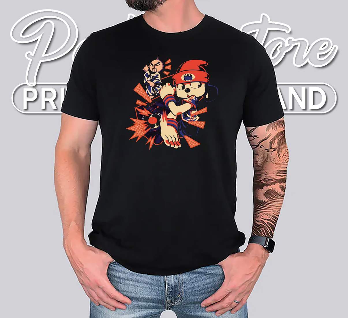 PaRappa This Is My Style Shirt Of Karate Video Game Retro Fan Graphic Mens
